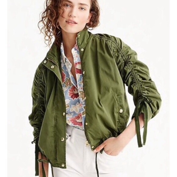 J.Crew Ruged Sleeve Field Utility Military Jacket Green-S - Picture 4 of 16
